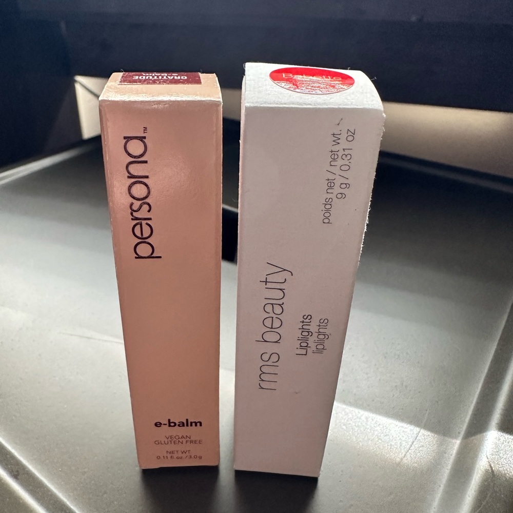 Persona e-balm and rms liplights new